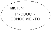 Elipse: MISIN:
PRODUCIR
CONOCIMIENTO
